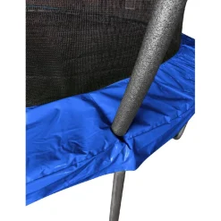 Cama elástica exterior de 427 cm con red, escalera y refuerzo de protección