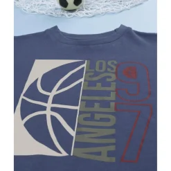 Camiseta azul estampada para niño