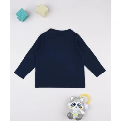 Camiseta azul “Happy friends” para niño