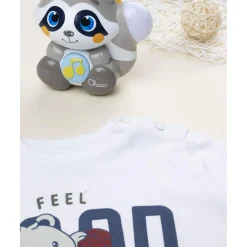 Camiseta blanca con estampado 