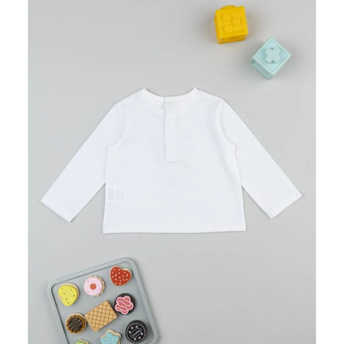 Camiseta de bebé blanca Little Friends