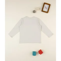 Camiseta de niño Pokémon beige de manga larga