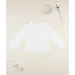 Camiseta niña blanca bailarinas allover