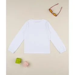 Camiseta niña blanca de manga larga