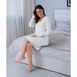 Camisón premamá estampado