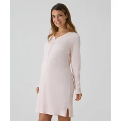 Camisón premamá rosa a rayas