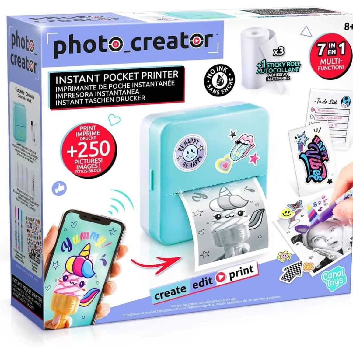 Canal Toys - Impresora portátil de bolsillo Instantánea ㅤ