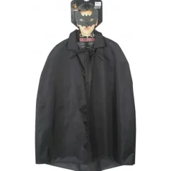 Capa de color negro para niño, talla única