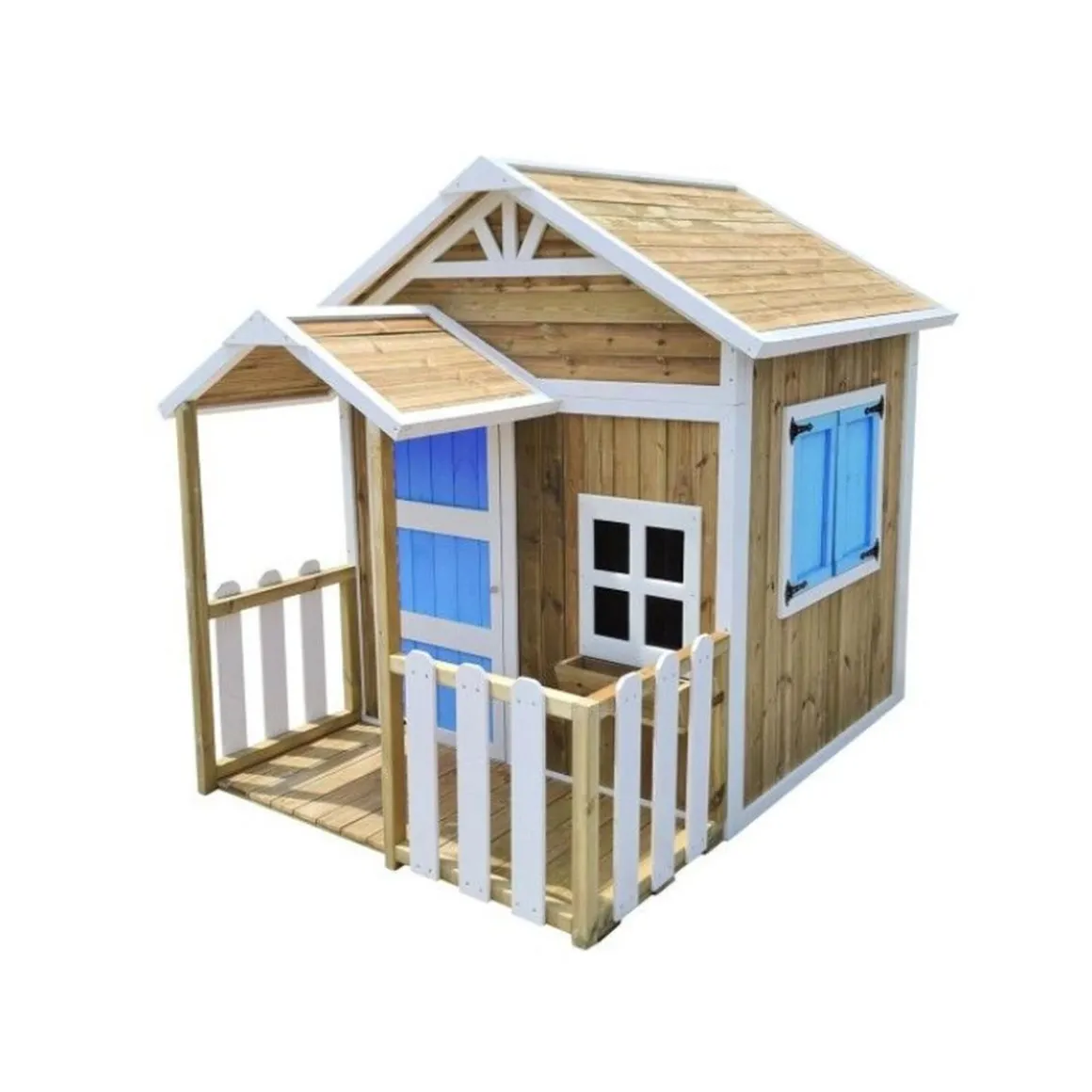 Casita infantil Olden de madera Azul