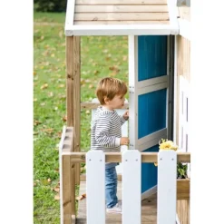 Casita infantil Olden de madera Azul