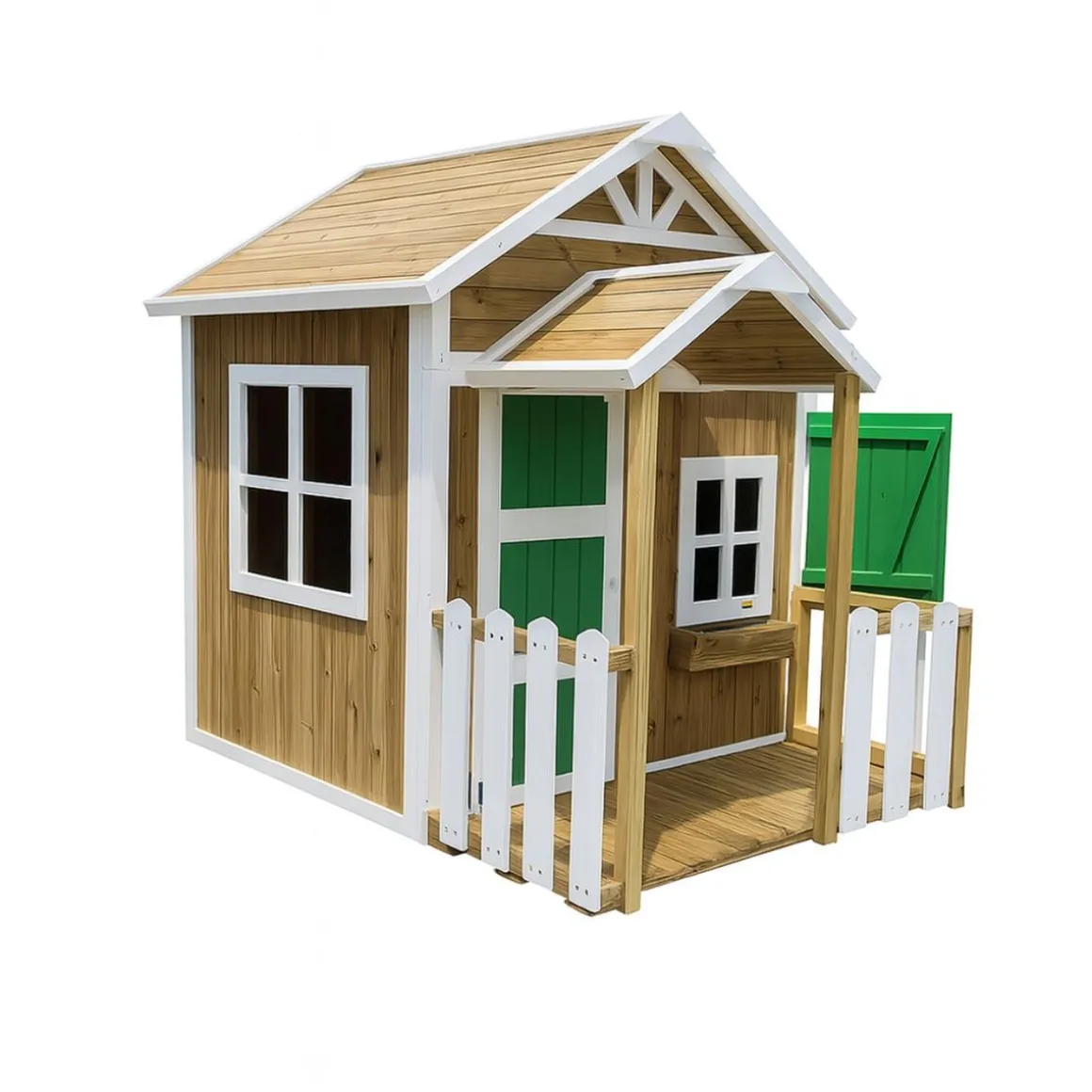 Casita infantil Olden de madera Verde