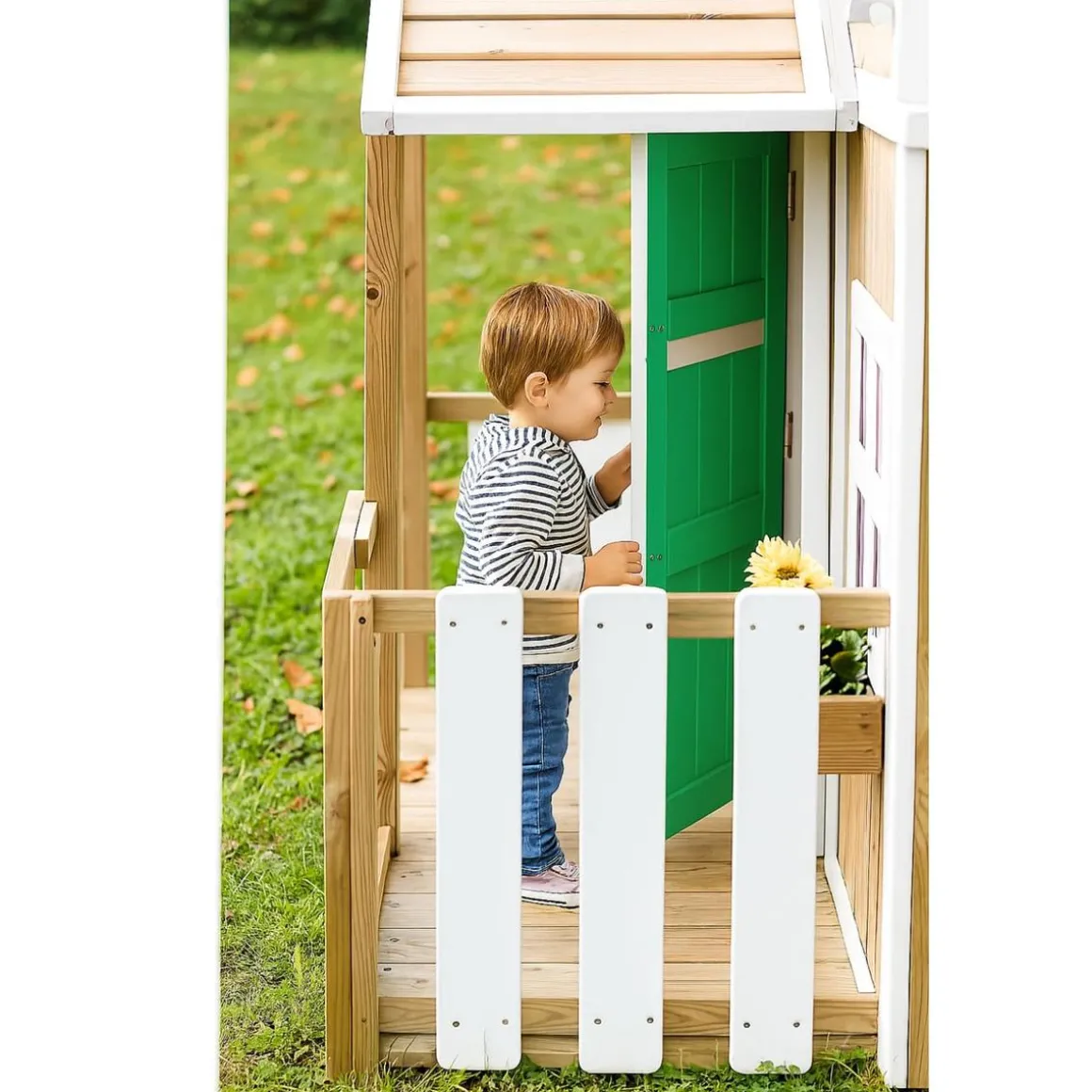 Casita infantil Olden de madera Verde