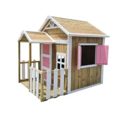Casita infantil Olden de madera Rosa