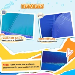 Castillo hinchable 5 en 1 con piscina y tobogán