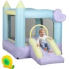 Castillo Hinchable con Tobogán Doble y Área de Salto