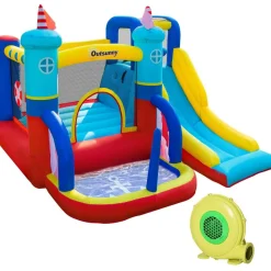 Castillo Hinchable con tobogán 265 cm Outsunny