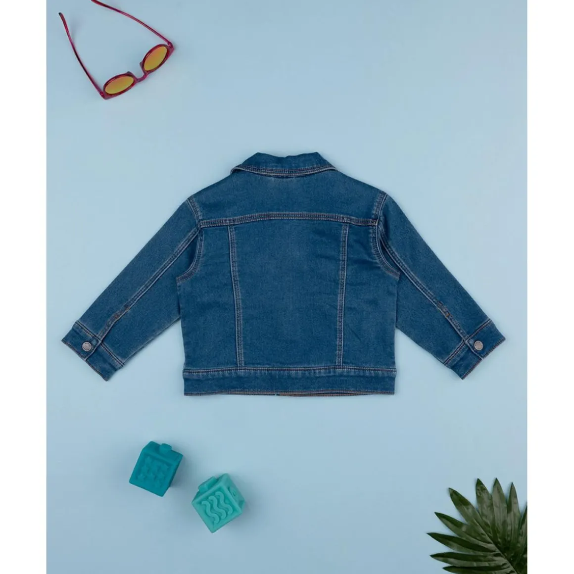 Chaqueta infantil de mezclilla clara