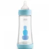 Chicco - Biberón de flujo rápido 300 ml azul