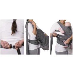 Chicco - Fular portabebés Boppy ComfyFit Evolution gris