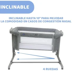 Chicco - Minicuna Next2Me Magic Evo Dark Grey