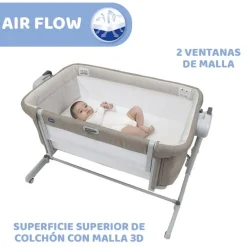 Chicco - Minicuna Next2Me Magic Evo Desert Taupe