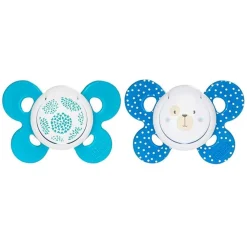 Chicco - Pack 2 Chupetes Physio Comfort silicona 6-16M Azul
