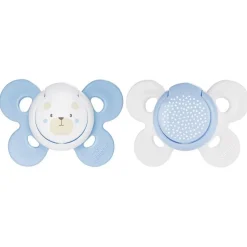 Chicco - Pack 2 Chupetes Physio Comfort silicona 0-6M Azul