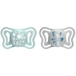 Chicco - Pack 2 chupetes Physio Light 2-6M - Azul (Varios modelos)