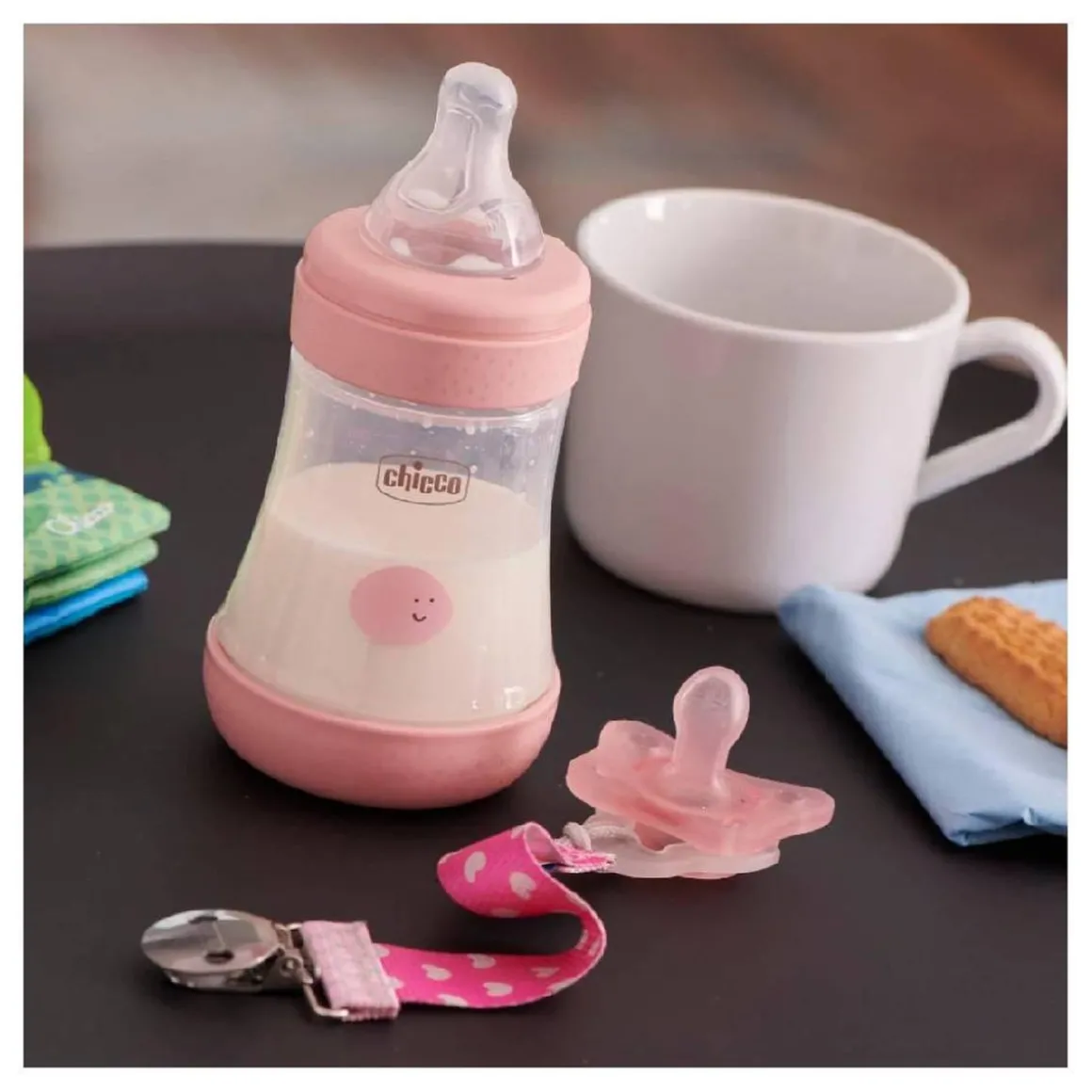 Chicco - Set rosa Perfect5 150 ml Flujo lento
