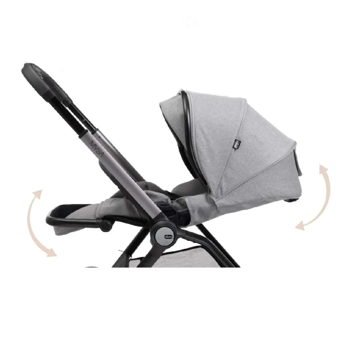 Chicco - Trio Mysa Gran Comfort y First Seat Recline Lunar Rock