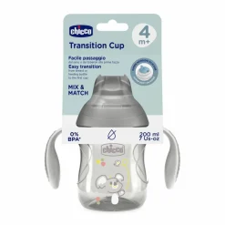 Chicco - Vaso de Transición 4M+ 200ml - Gris