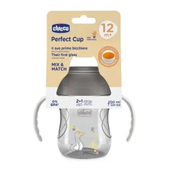 Chicco - Vaso Perfect 360 12M - Gris 200ml