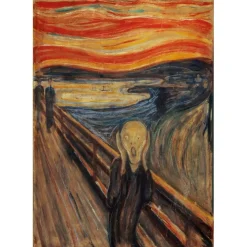 Clementoni - Colección Museum - El Grito - Puzzle de 1000 piezas, Arte y Rompecabezas de Pinturas Famosas ㅤ