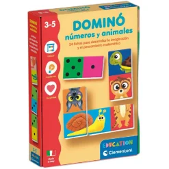 Clementoni - Dominó de Números y Animales