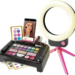 Clementoni - Estudio de maquillaje infantil multicolor, set de juguete para niñas