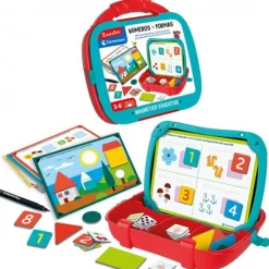 Clementoni - Maletín magnético de números y formas educativo ㅤ