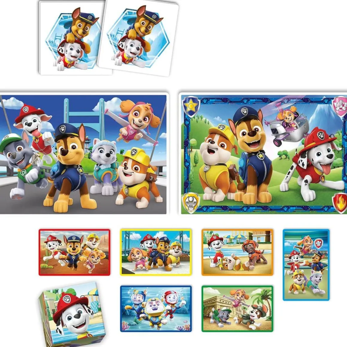 Clementoni - Patrulla Canina - Edukit 4 en 1 con puzzle y juego de memoria Patrulla Canina ㅤ