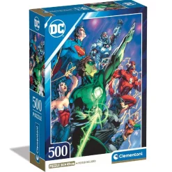Clementoni - Puzzle 500 piezas DC Cómics - Liga de la justicia