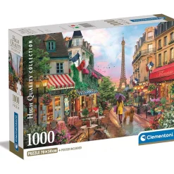 Clementoni - Puzzle 1000 piezas flores en Paris ㅤ