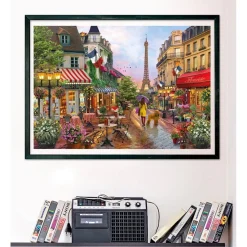 Clementoni - Puzzle 1000 piezas flores en Paris ㅤ