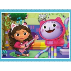 Clementoni - Puzzle infantil 4 en 1: Casa de Muñecas de Gabby, 12-24 piezas, tamaño único ㅤ