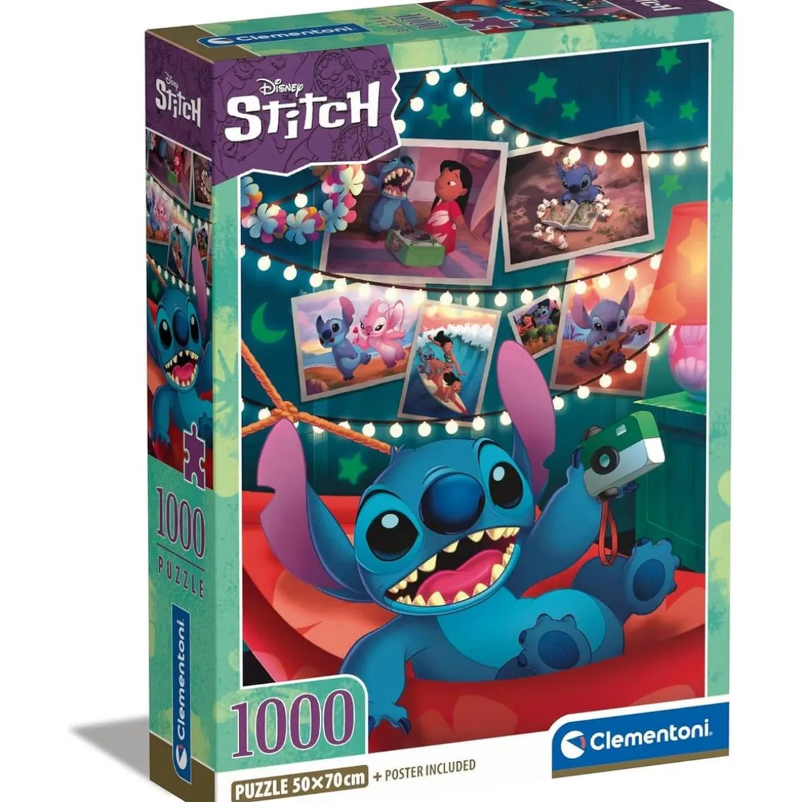 Clementoni - Puzzle multicolor Stitch 1000 piezas