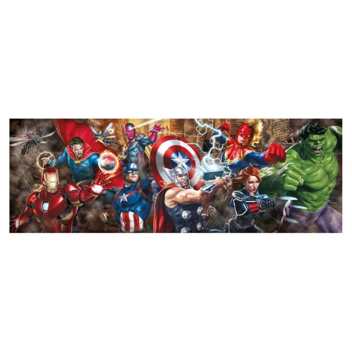 Clementoni - Puzzle Panorama Marvel 1000 piezas