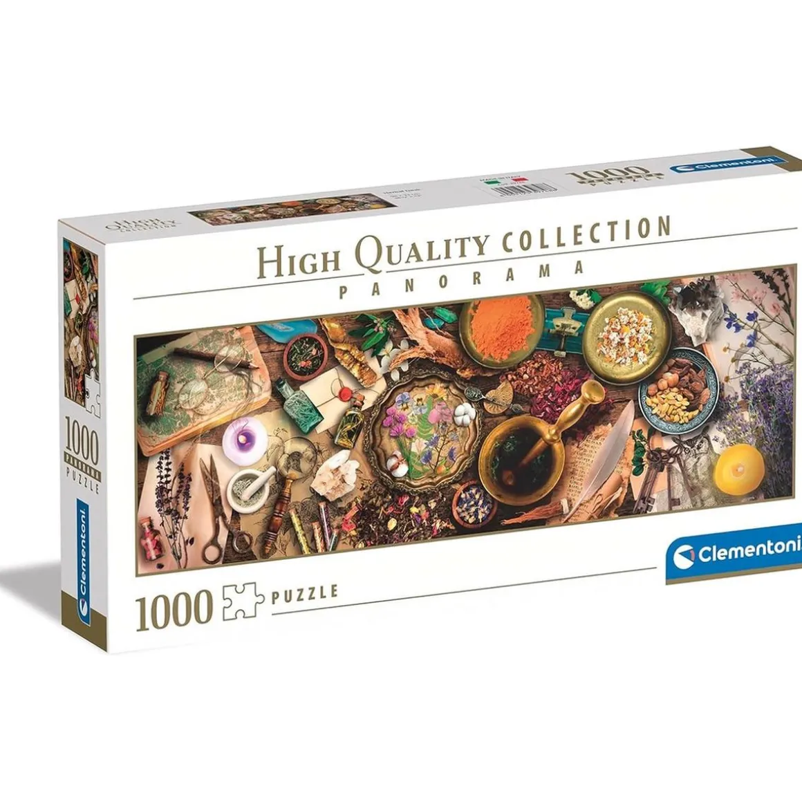Clementoni - Puzzle Panorama de 1000 piezas: Mesa del Herbolista ㅤ