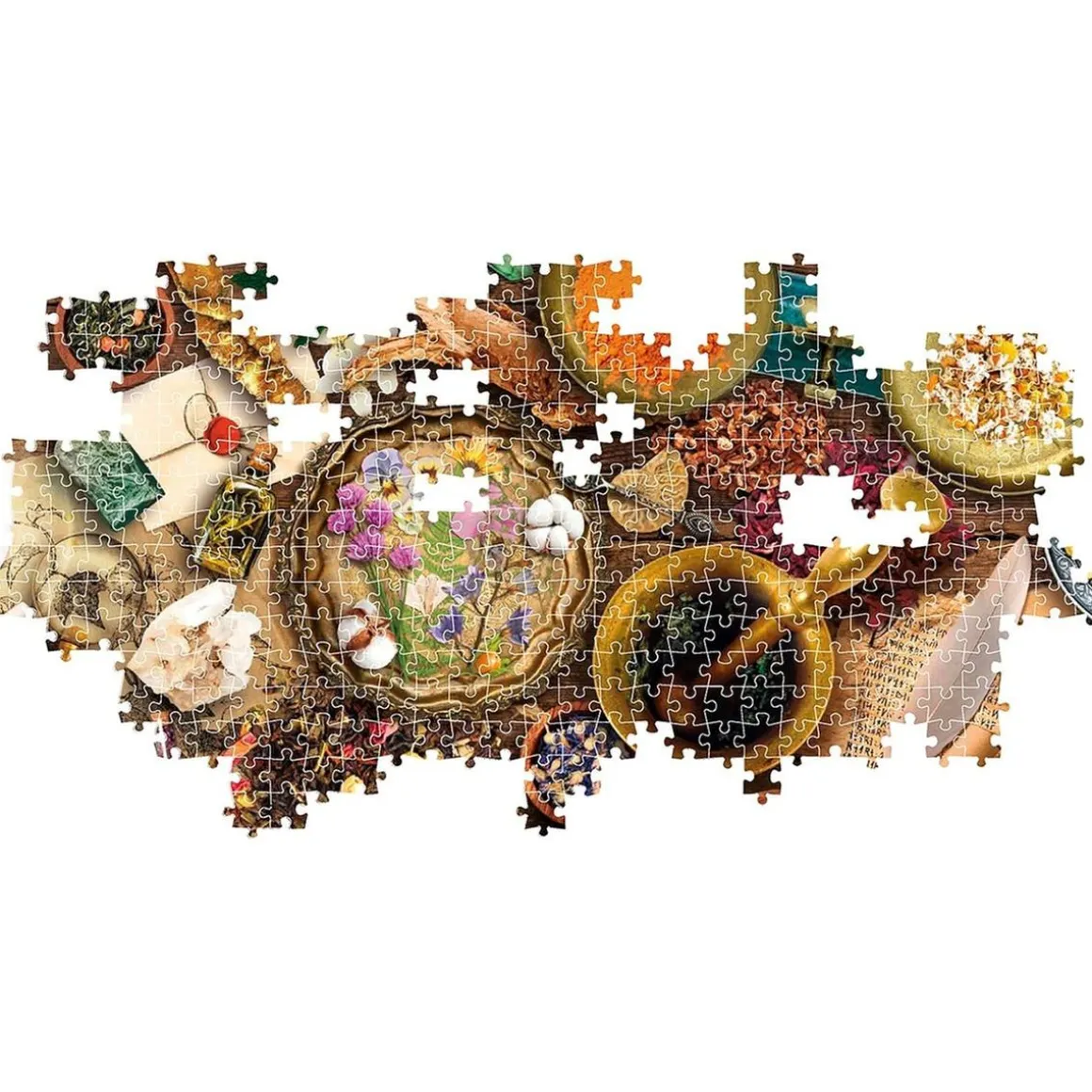 Clementoni - Puzzle Panorama de 1000 piezas: Mesa del Herbolista ㅤ