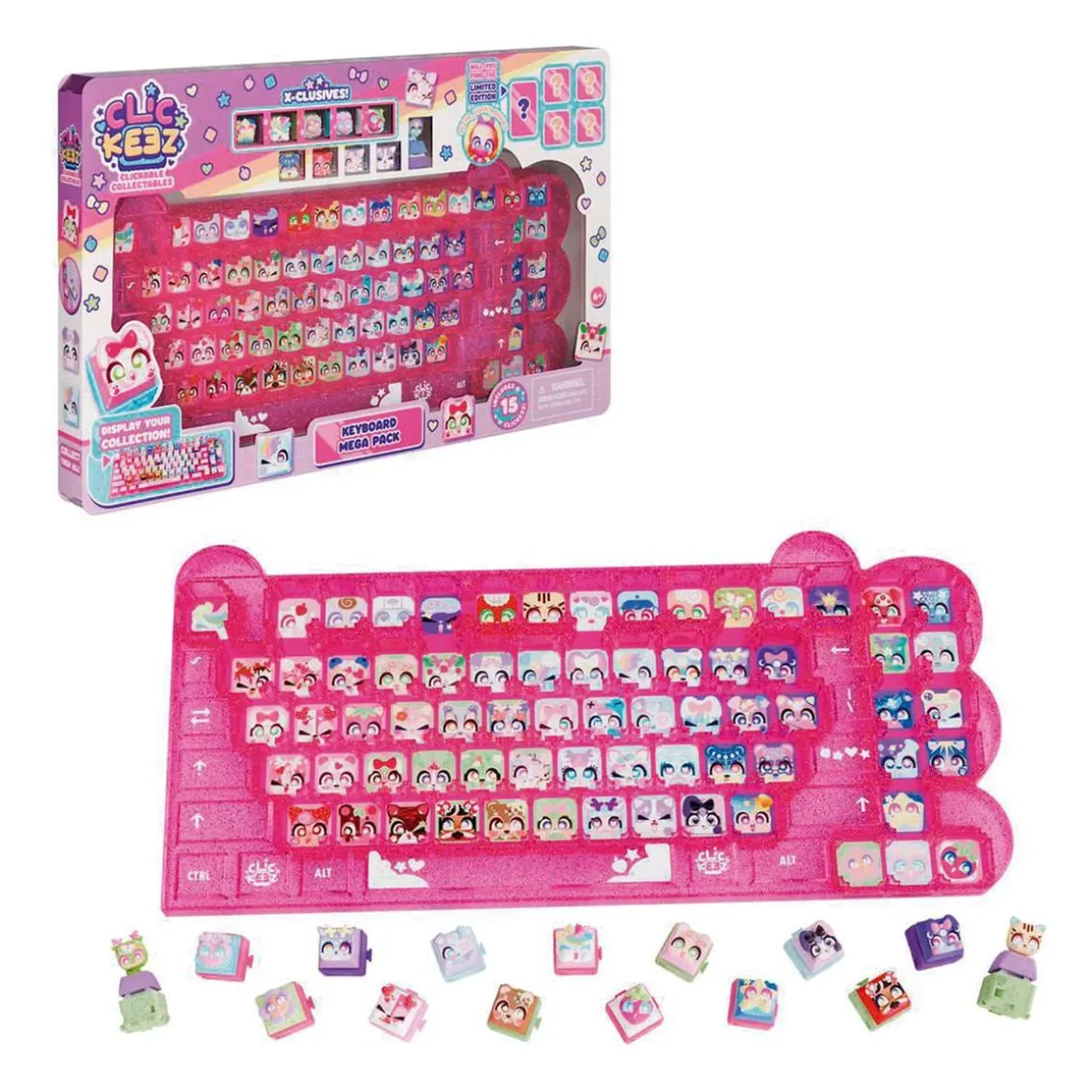 Clickeez - Keyboard Mega Pack con 15 teclas (Varios modelos)