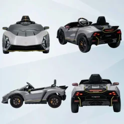 Coche eléctrico Lamborghini Autentica Gris