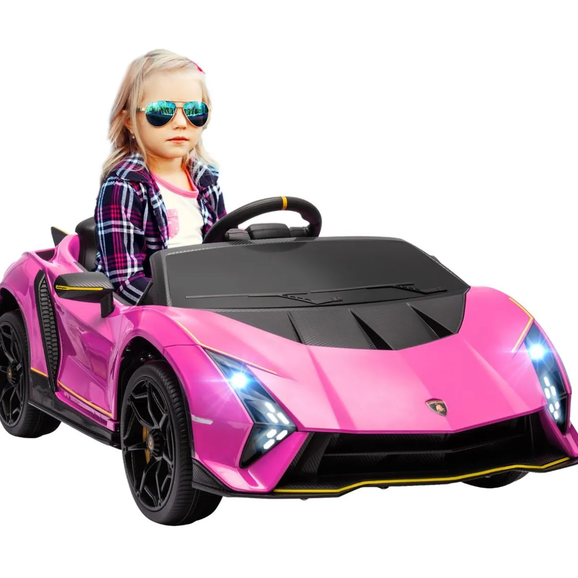 Coche eléctrico Lamborghini Autentica Rosa
