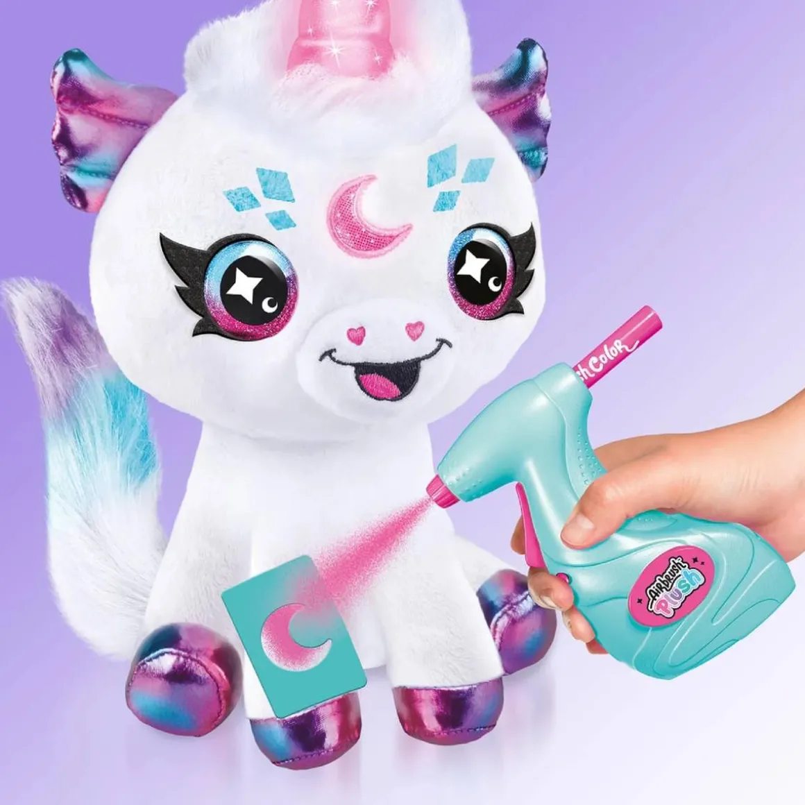 Colorea tu unicornio mágico con cuerno luminoso