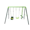 Columpio metálico triple Gingo + asiento bebé
